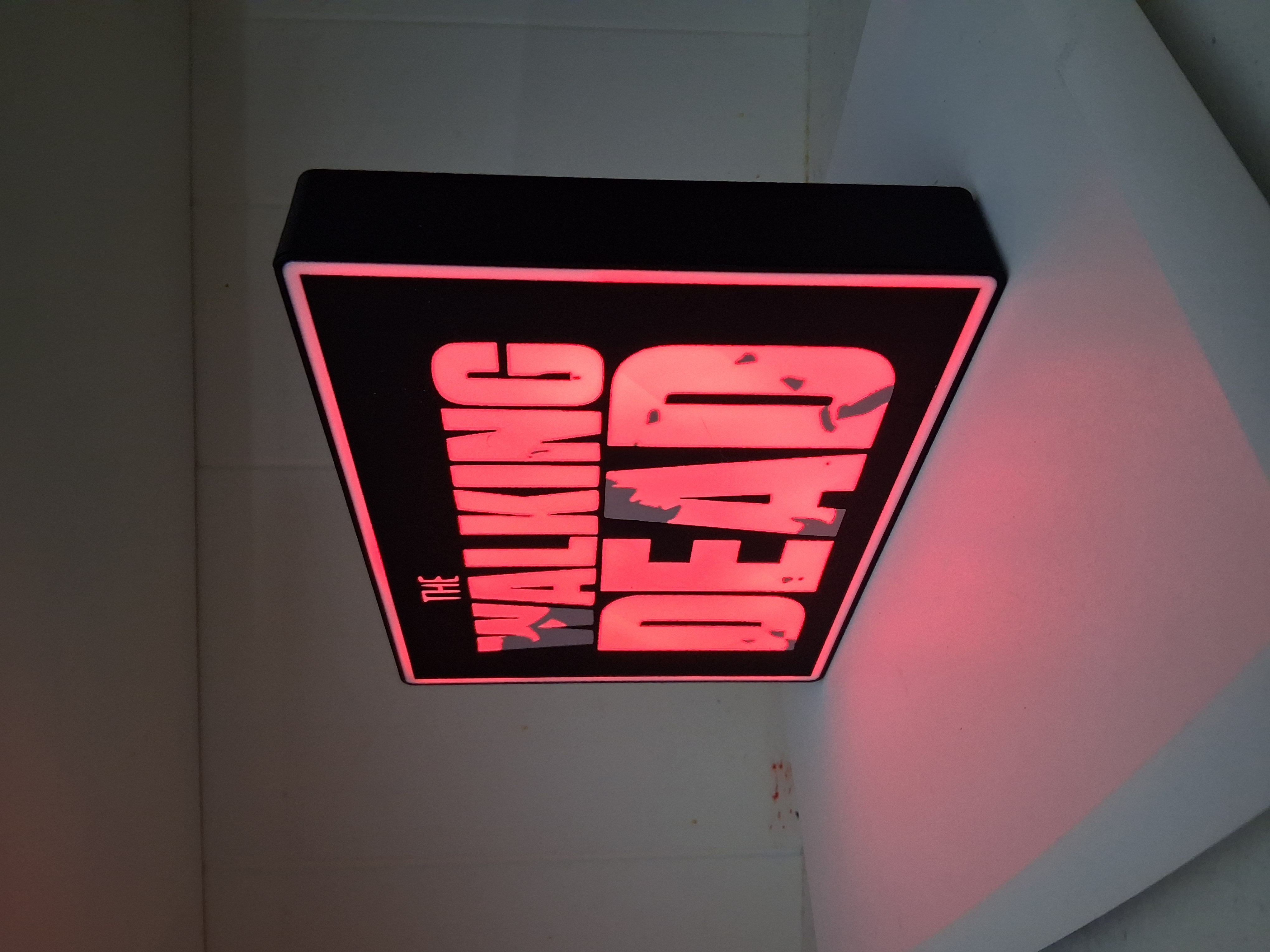 The Walking Dead LED light box – custom 3D printed – Lit Layer Creations